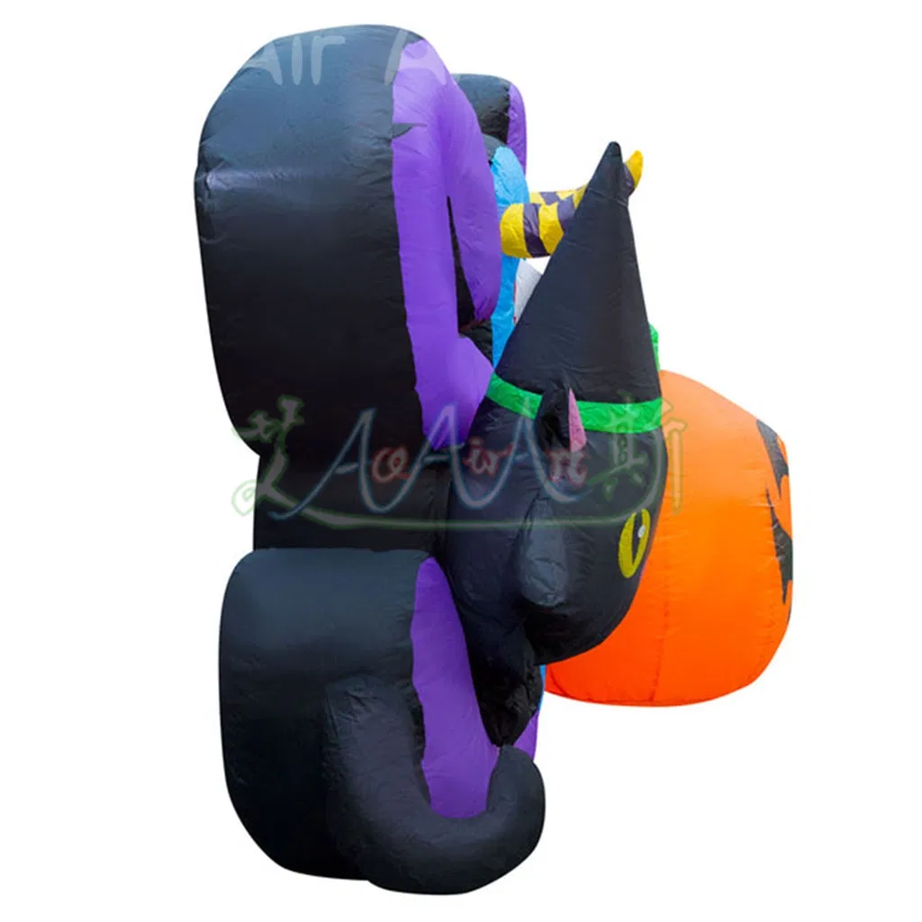 4m Long Halloween Inflatable Spooky Sign Letter for Outdoor Lawn Decoration