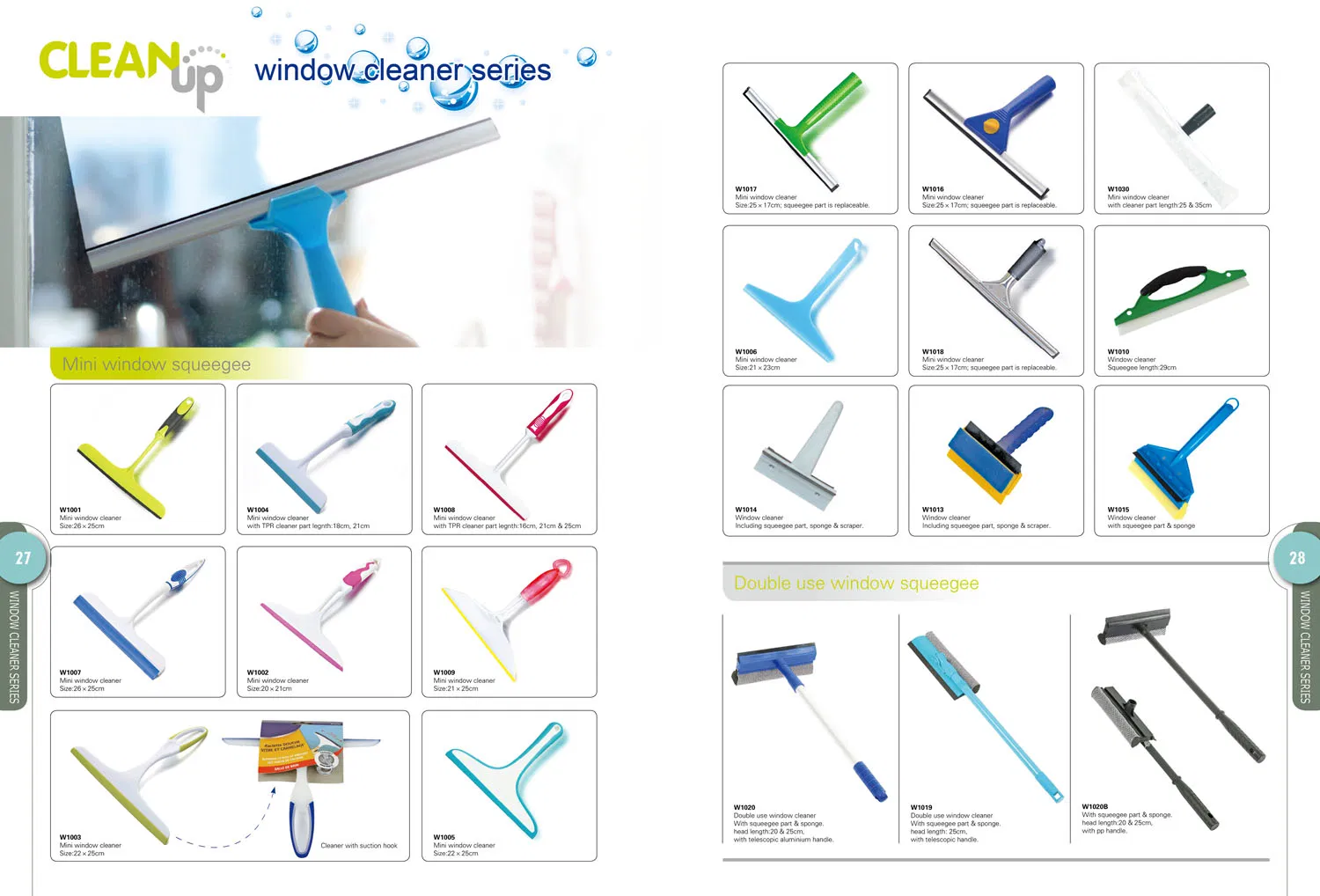 Window Scraper Long Handle Washing Cleaner Glass Squeegee Multi-Function Cleaning Tool Scraper