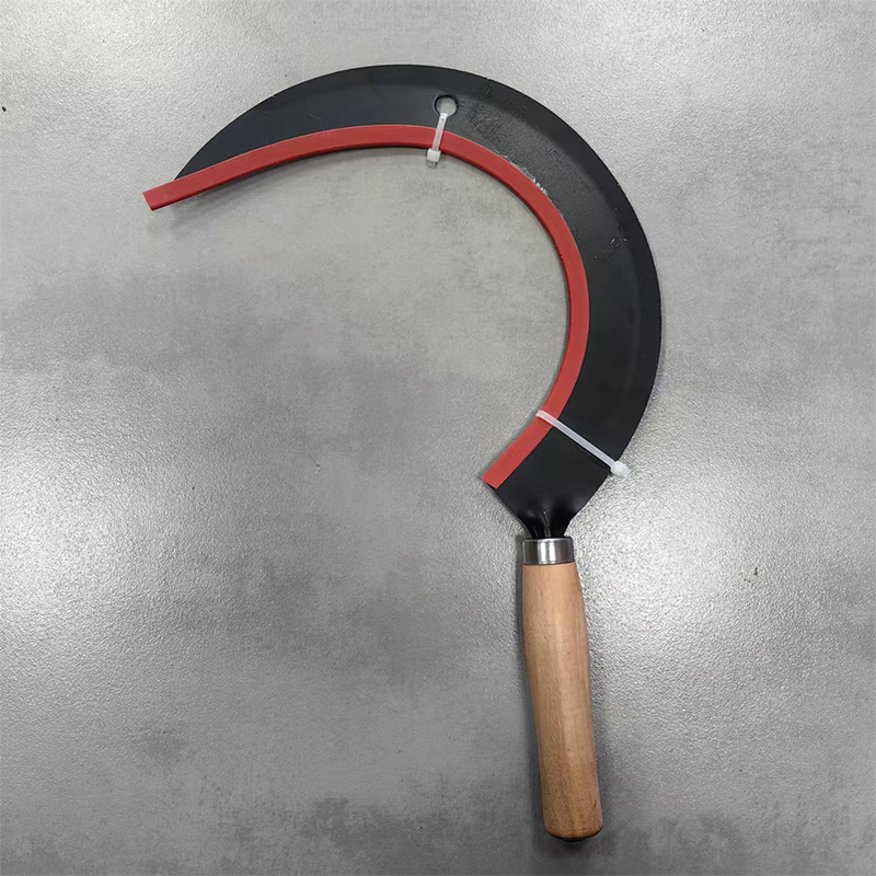 Household Cutting Grass and Wheat Sawtooth Sickle Wooden Handle Sickle