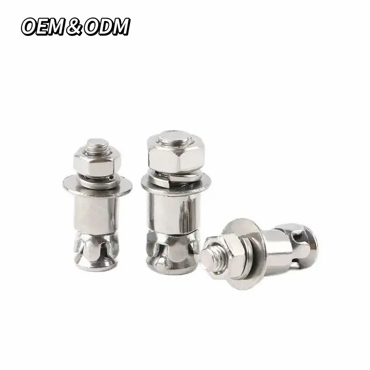 Chinese 5/8 X 5" M6 M8 Zinc Plated Galvanized Carbon Steel Grade 8.8 Expansion Wedge Anchor Bolt 3/8