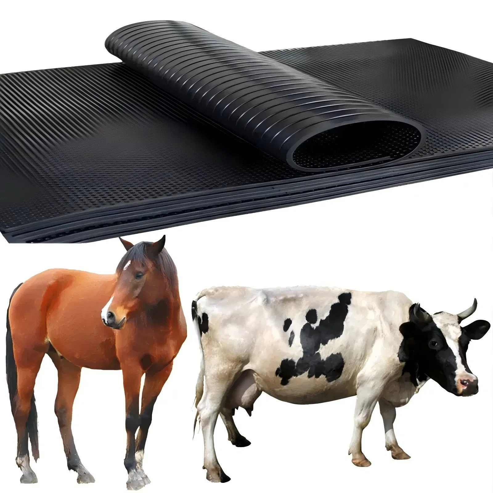 Heavy Duty Rubber Cow Mat for Stable Flooring