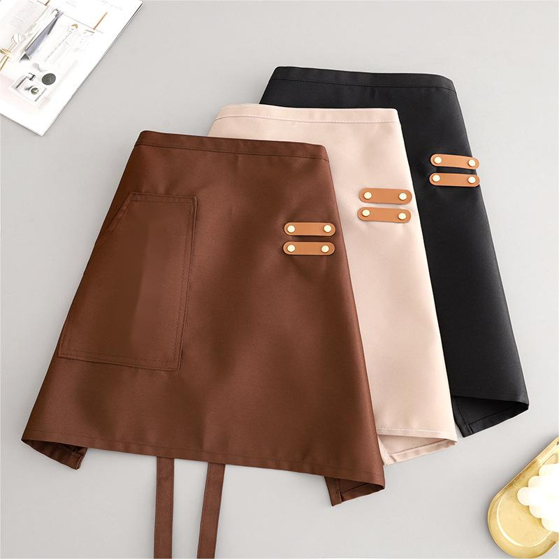 Simple Waterproof Customization Cooking Kitchen Canvas Half Body Apron