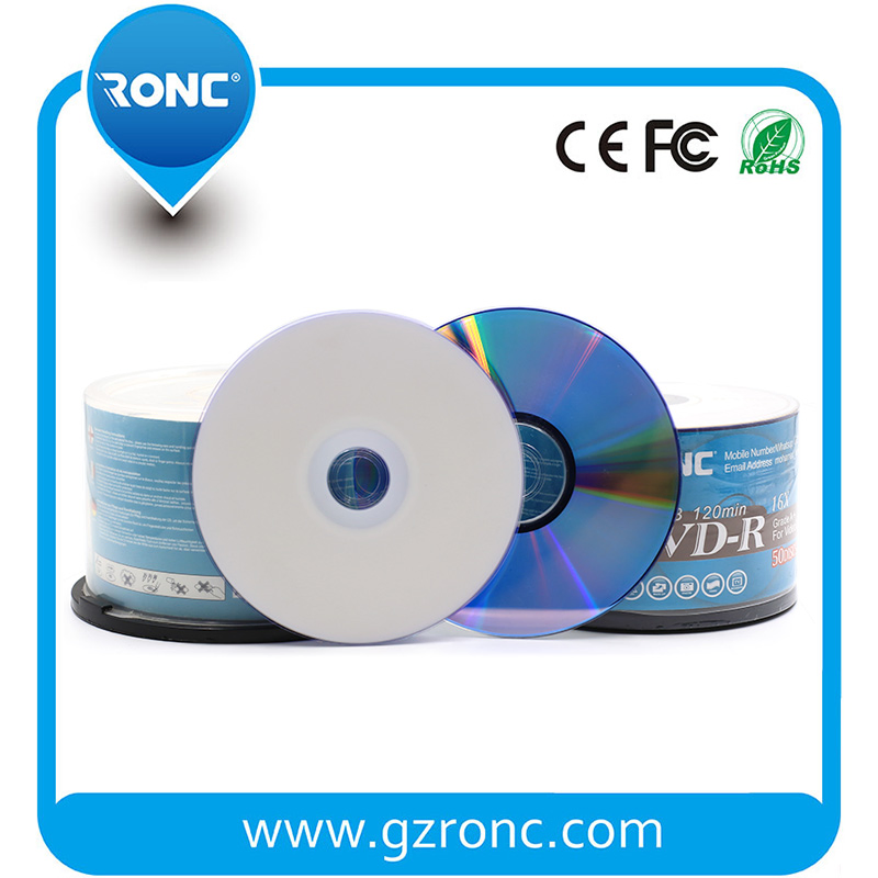 China Wholesale Ronc DVD-R 4.7GB 16X Virgin Material Printing Blank DVD-R