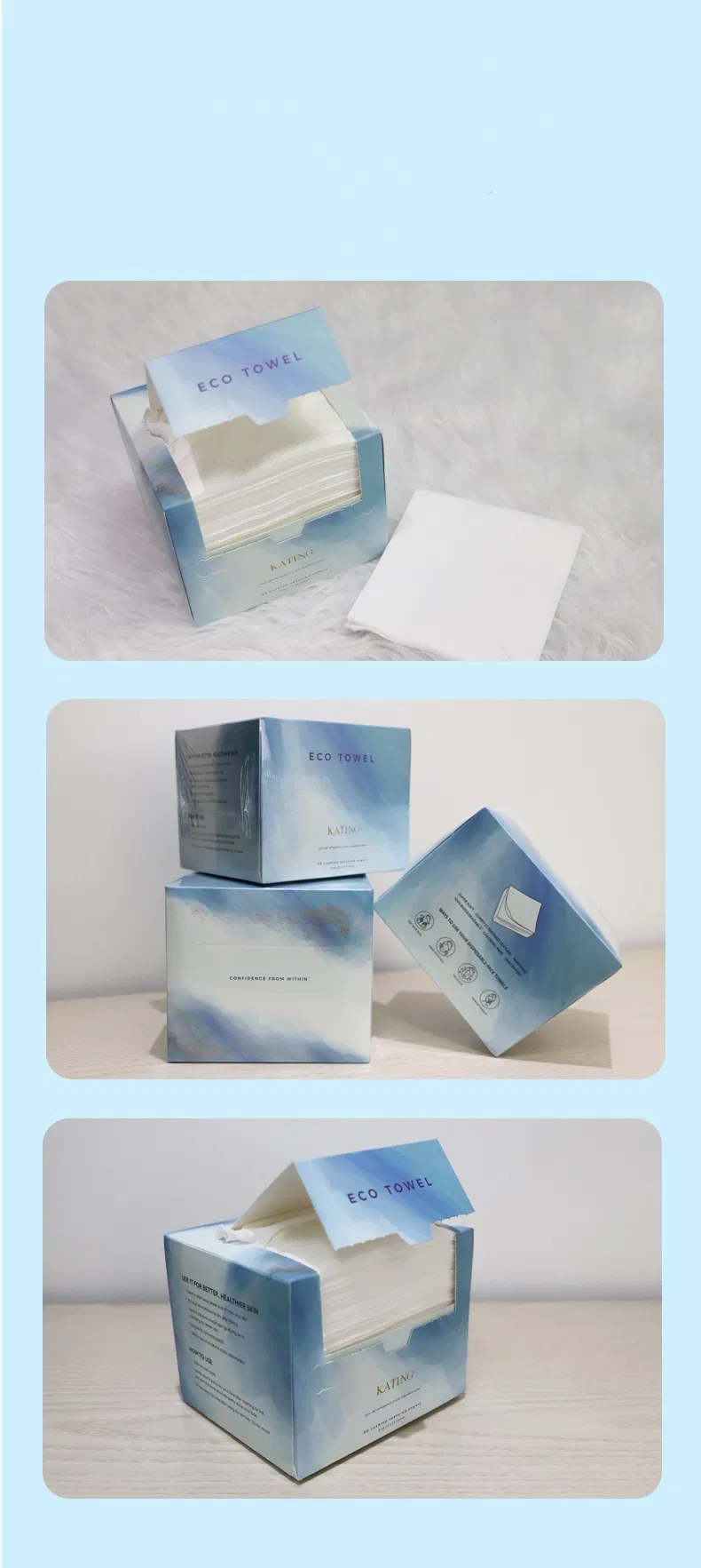 2025 Extra Thick Removable Facial Cleansing Disposable Face Towels