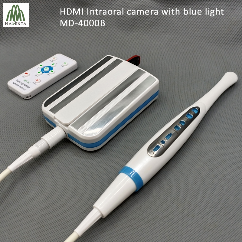 16: 9 Full Display HDMI and VGA Blue Light Dental Camera for Checking Dental Calculus / Decayed Teeth and Plaque