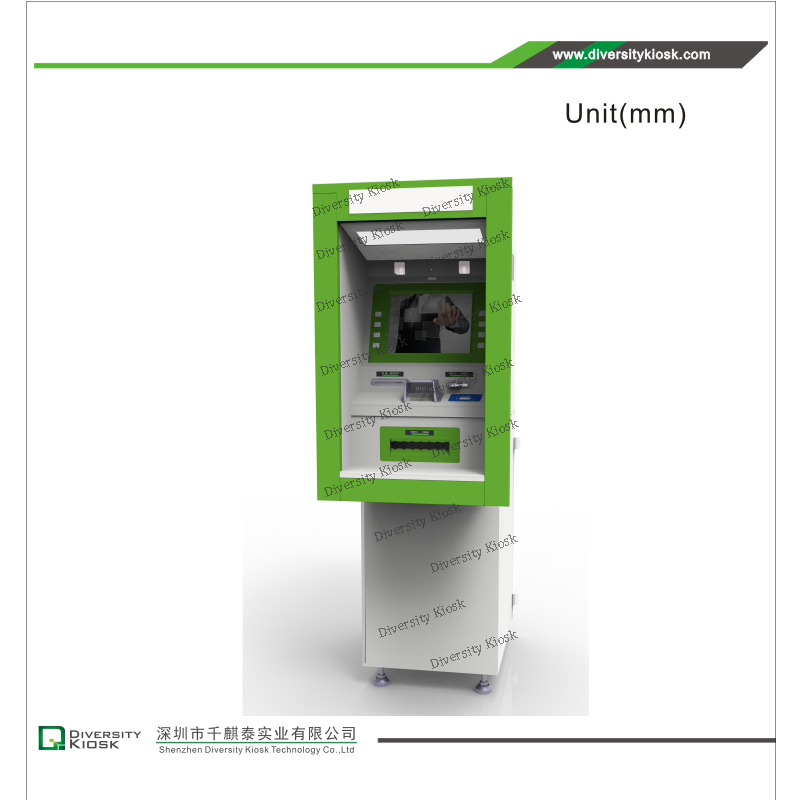Deposit Withdraw Cash Mini Saving Bank Banknote Deposit Machine ATM Automatic Teller Machine Self Service Kiosk Cash Deposit and Dispensing Machine