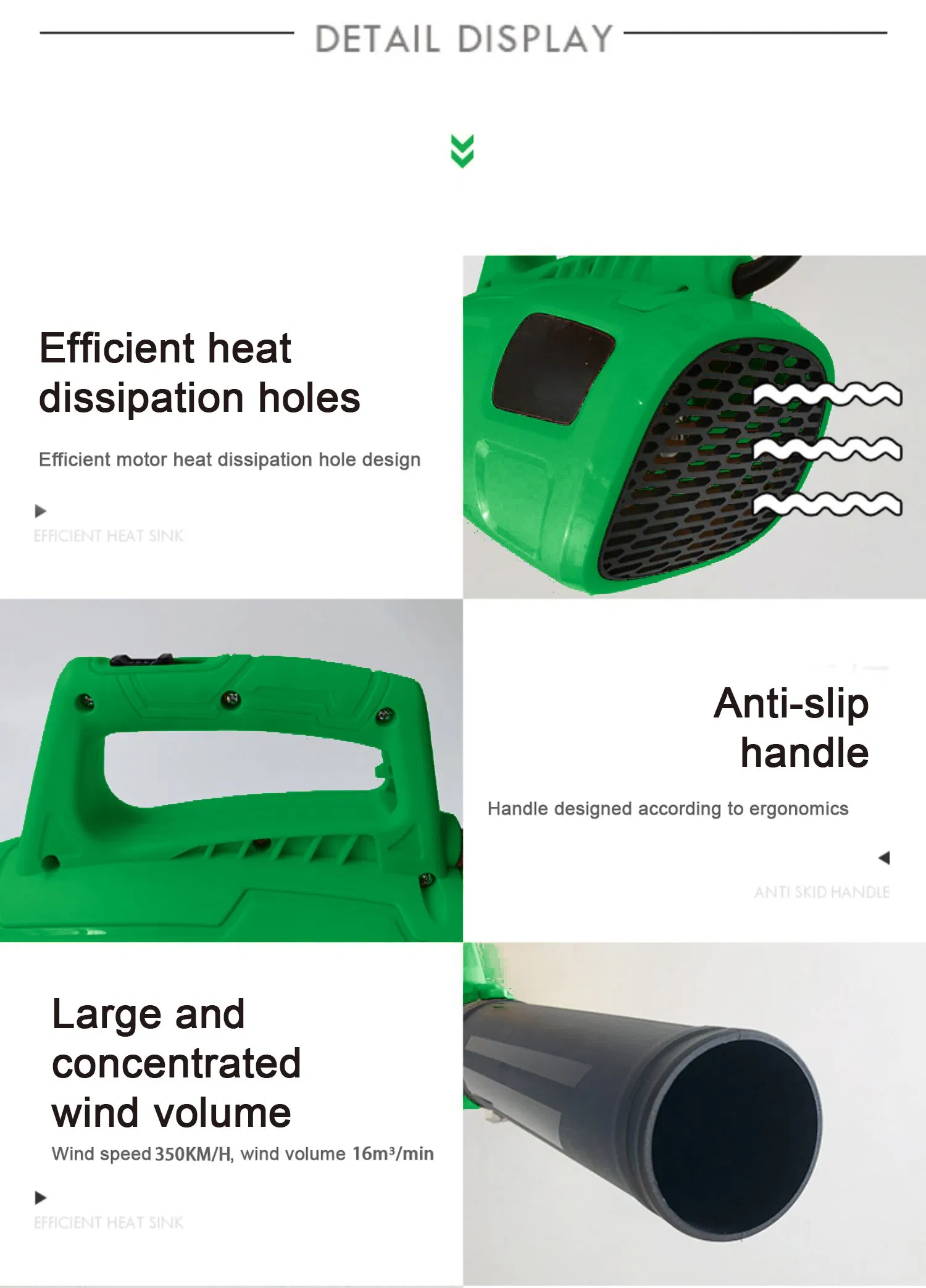 Garden Cleaning Tools Vacuum Blower Electric Leaf Blower Air Blower (EVB015)