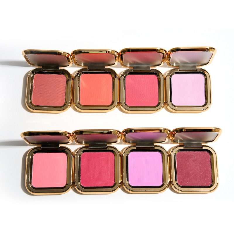 No Logo Cosmetics Blush Powder Natural Nude Makeup Matte Pink Powder Blush Palette