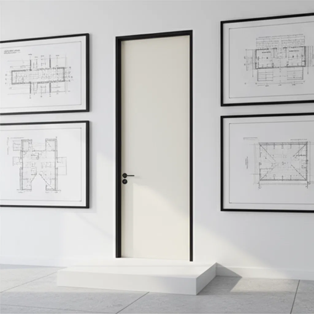 Customized Size Price Is Cheap Mothproof Soundproof Fireproof WPC Door BSCI Certificated