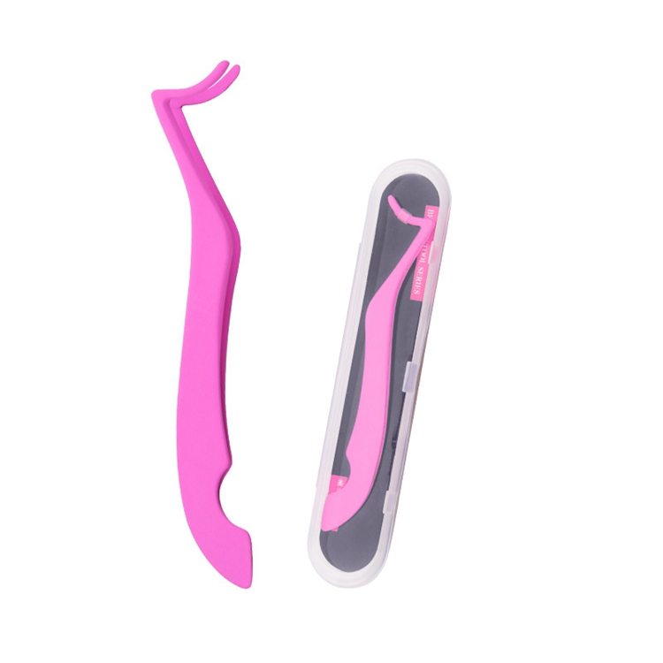 Private Label Stainless Steel False Eyelash Tweezers Lashes Applicator