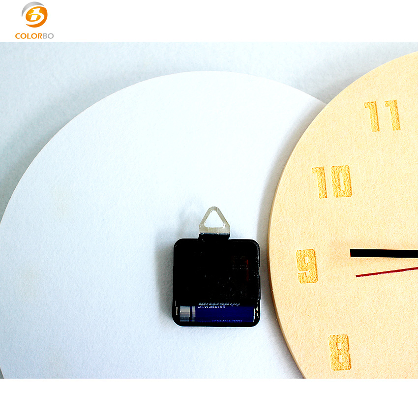 Polyester Fiber Decoration Furniture Acoustic Wall Clock