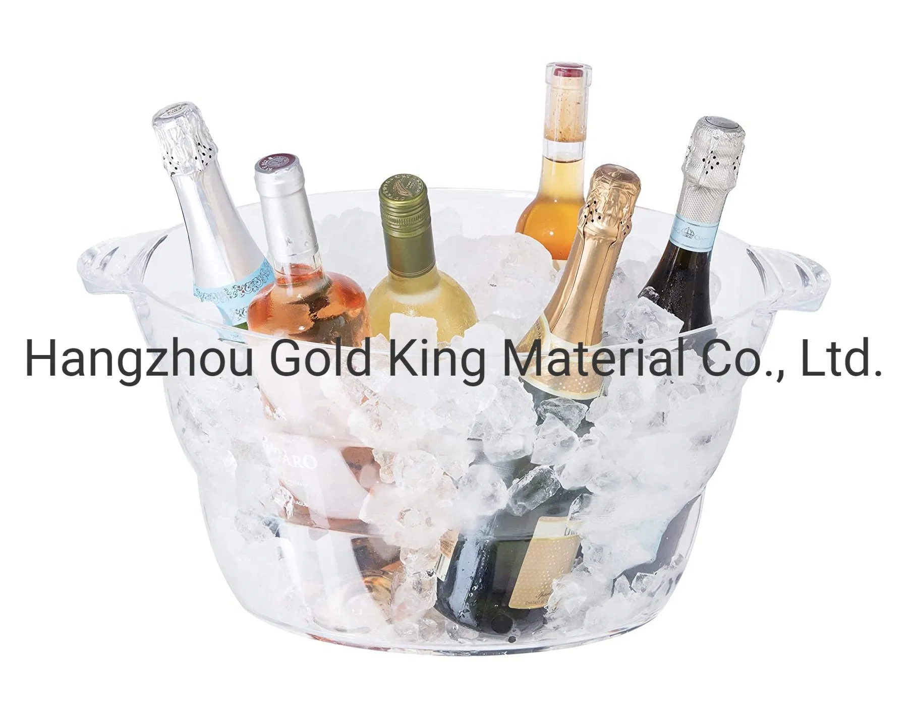 Acrylic PS Plastic Coolers Wine Party Drink Tub Wine Ice Chilled Bucket 12L