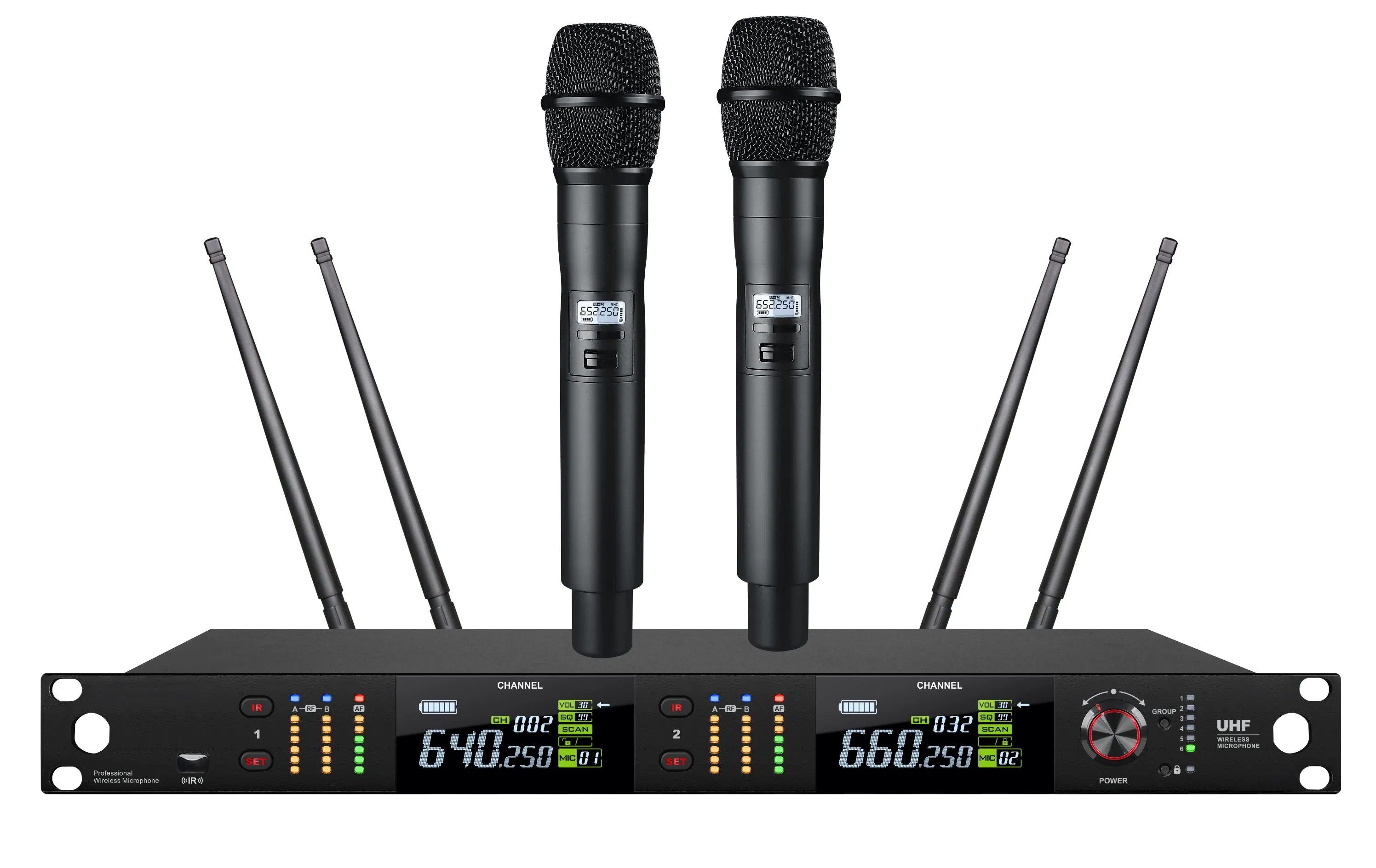 MD-575K True Diversity Professional Wireless Microphone Kit System