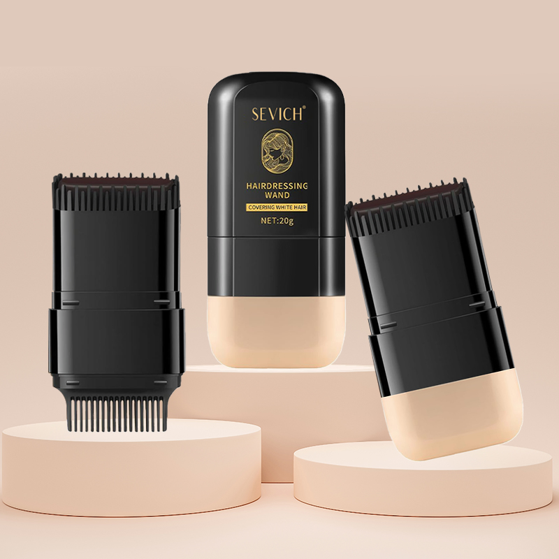 Custom Logo 20g Black Hair Cream Magic Root Touch Cover up Gray Hair to Black Hair Dye Color Conceals