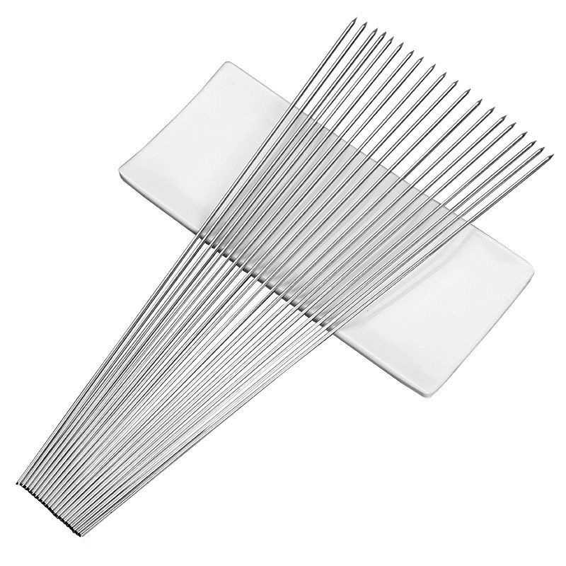 10PCS Stainless Steel Barbecue Skewer Barbecue Restaurant Lamb Kebab Skewer