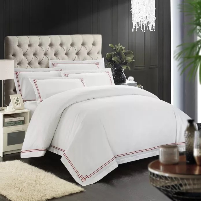Wholesale 100% Cotton Embroidery Hotel Bed Linen Sets (JRD198)