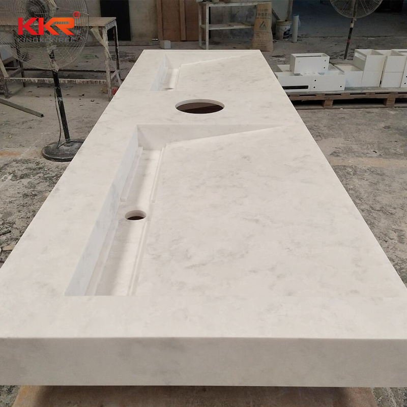 Quartz Vanities High Quality Worktops in Marble Veining Colors