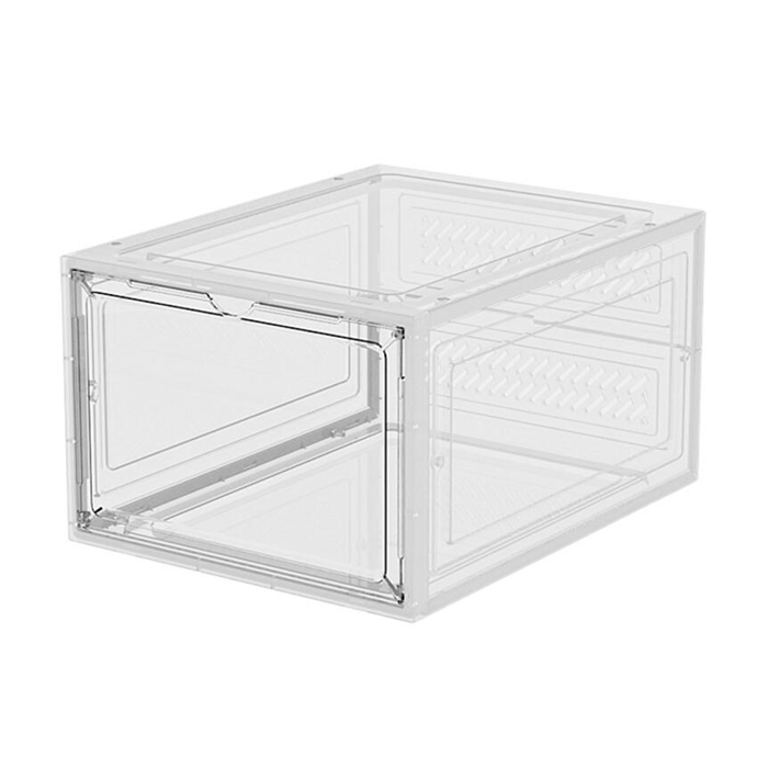 Shoe Storage Box Clear Plastic Stackable Display Rack for Toy