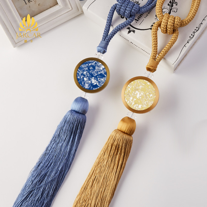 Luxury Top Conch Design Wall Hook Curtain Tieback Rope Curtain Accessories
