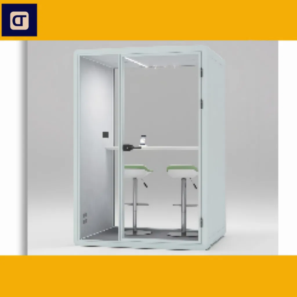 Good Insulation Acoustic Meeting Room Office Pod Silence Box Silent Booth Movable Portable Meeting Soundproof Booth Acoustic Private Office Meeting Pod