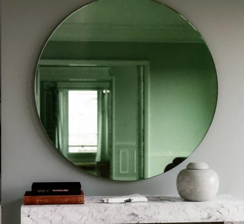 1.5mm Green Colored Mirror Glass Dark Grey Float Glass
