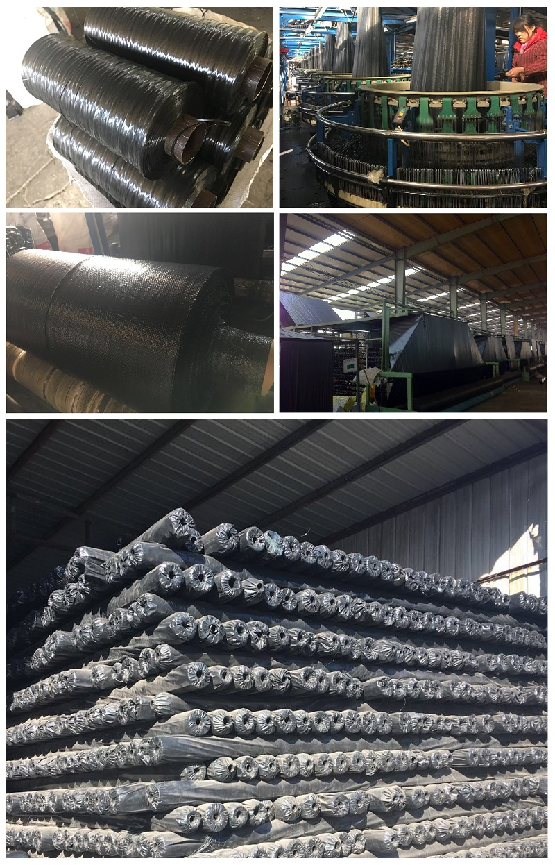 Black Industrial Woven Geotextile for Construction Material