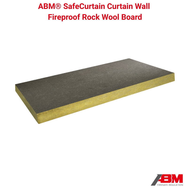 ABM® SafeCurtain Curtain Wall System Fireproof Insulation Low Density Rock Wool Board