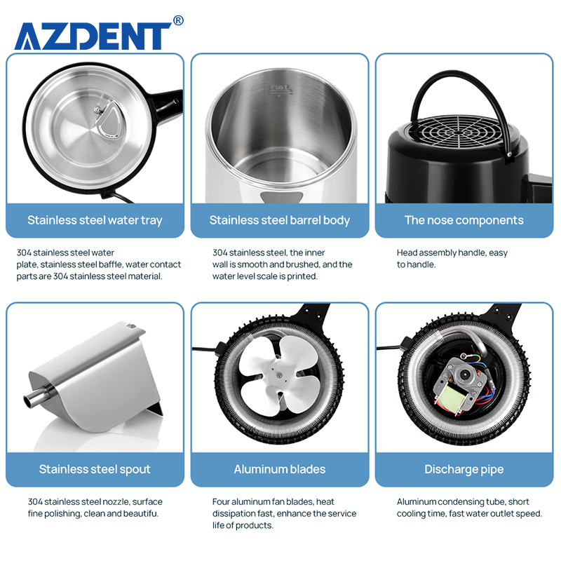 CE Approved Portable Home Water Distiller with 4L Glass Jug