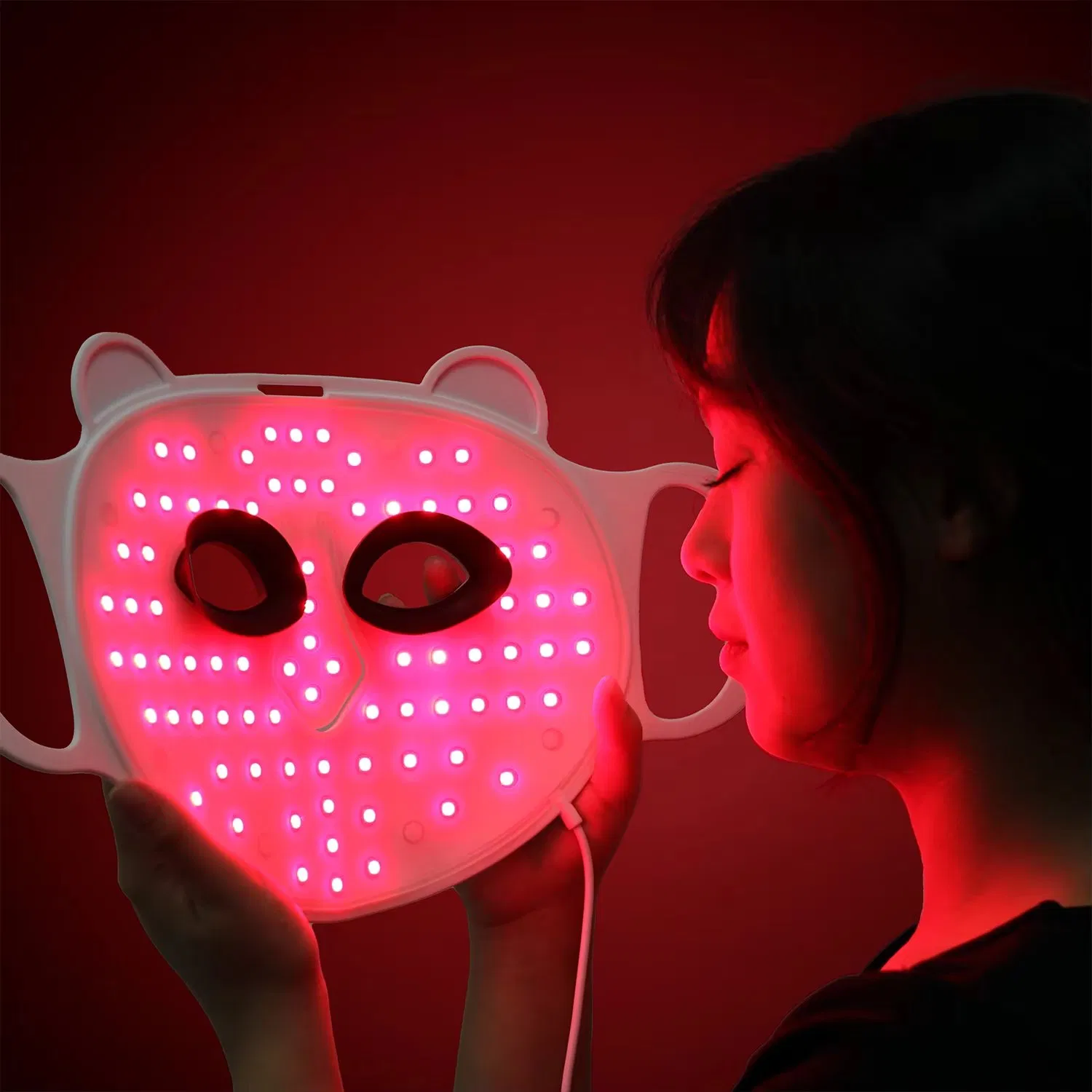 Medical-Grade Silicone Red Light Therapy Face Mask - Anti-Aging & Skin Rejuvenation