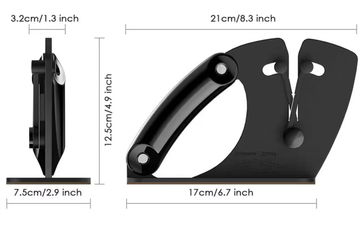 Knife Sharpeners Auto-Adjust Angle Ergonomic Handle Wbb29979