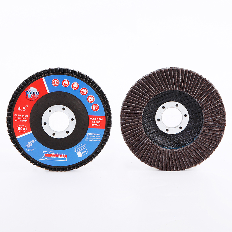 4.5 Inch G60 Steel Polishing for Power Tools Abrasive Calcined Aluminium Flap Disc