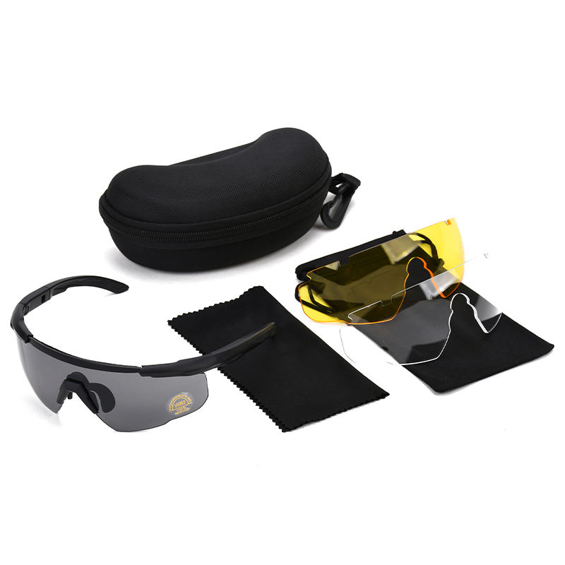 High Impact Polarized Tactical Ballistic Goggles Customized Outdoor CS Games Eye Protection Glasses