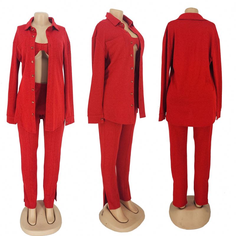 Комплект женский весенний кардиган топ и брюки