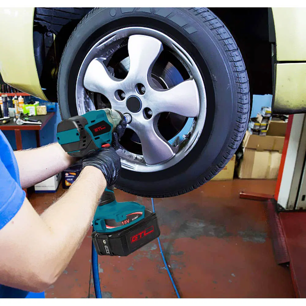 18V 1/2" Li-ion Drive Compact Cordless Impact Wrench with LED Light Soft Grip