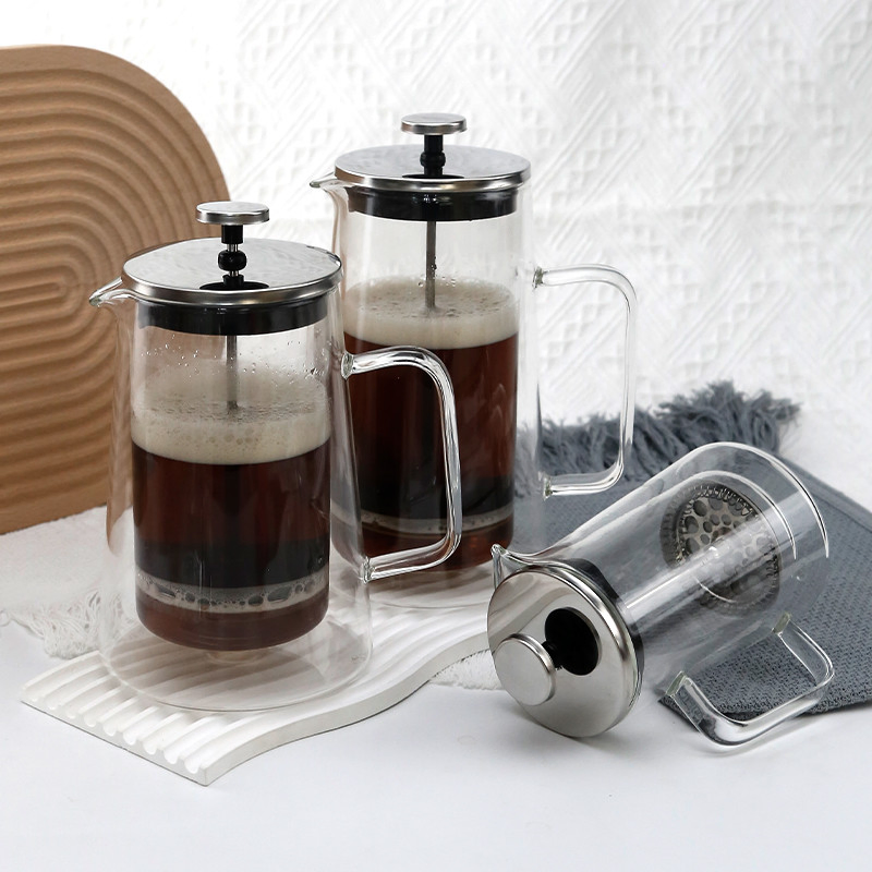 Френч-пресс из жаропрочного боросиликатного стекла