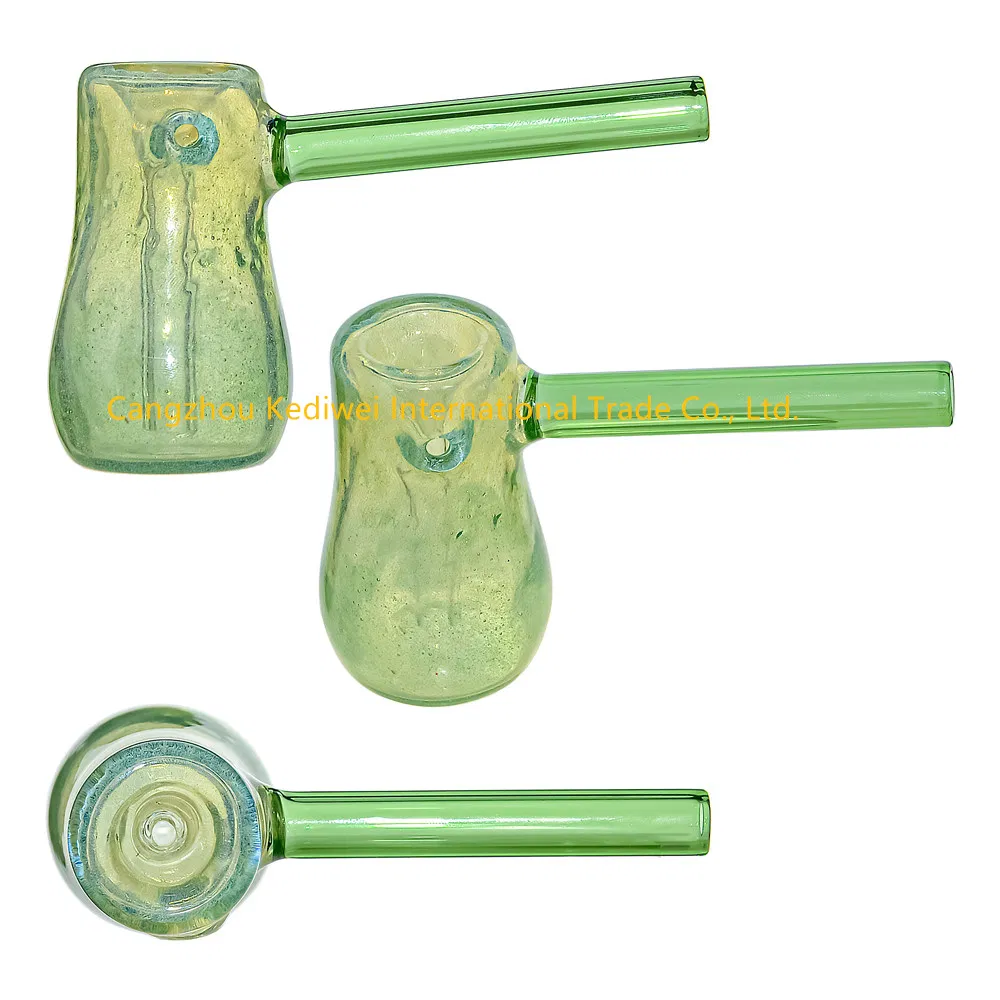 Wholesale Handblown Glass Hand Pipe Bubbler Smoking Pipe Oil Burner
