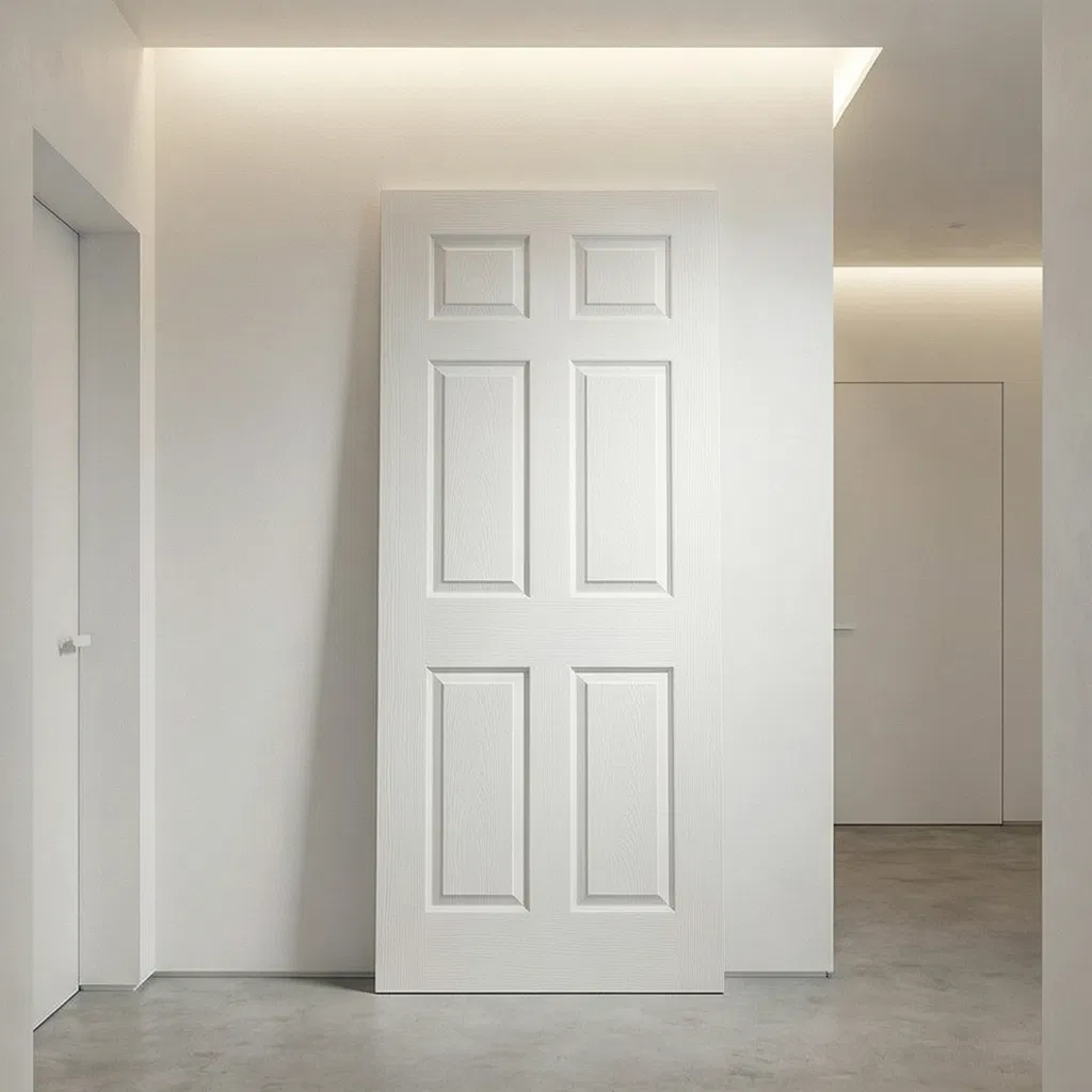 Four Panels White Primer HDF Door Skins 3X860X2150mm