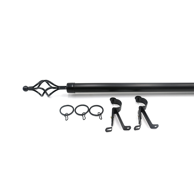Wholesalers Installation Convenient Extendable Telescopic Adjustable Curtain Rod Pole Set