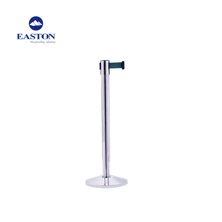 Hotel Custom Heavy Duty Stainless Steel Stanchion with Velvet Rope
