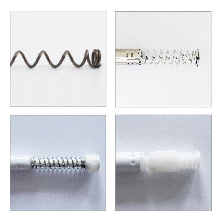 Sanipro Stainless Steel Clothes Rail 50~260cm Extendable Bathroom Shower Curtain Rod Spring Tension Bathtub Curtain Poles