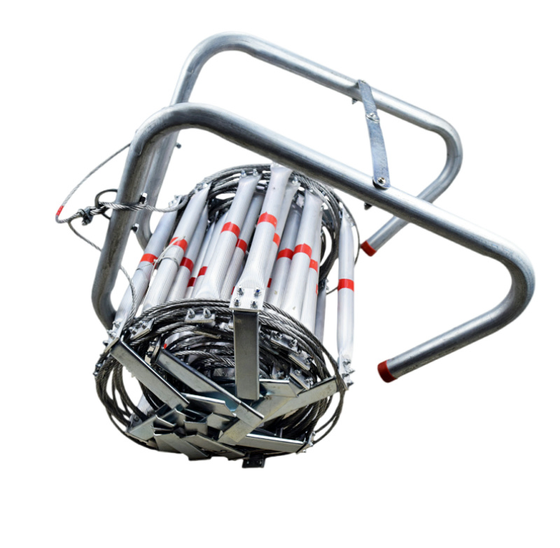 20m Factory Direct Sale Aluminum Alloy Fire Escape Ladder Aluminum Alloy Fire Fighting Window Escape Ladder