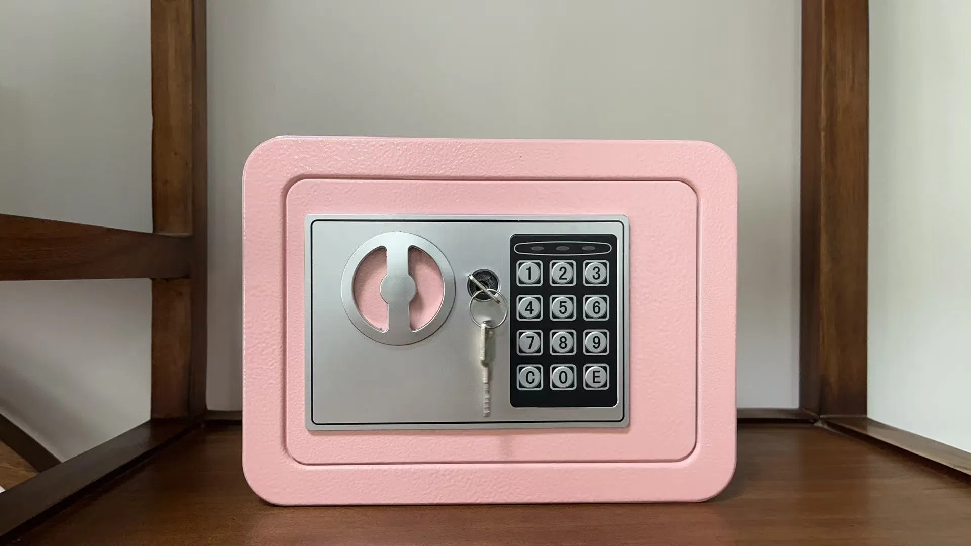 Secure Compact Steel Safe Cabinet with Colorful Password Lock