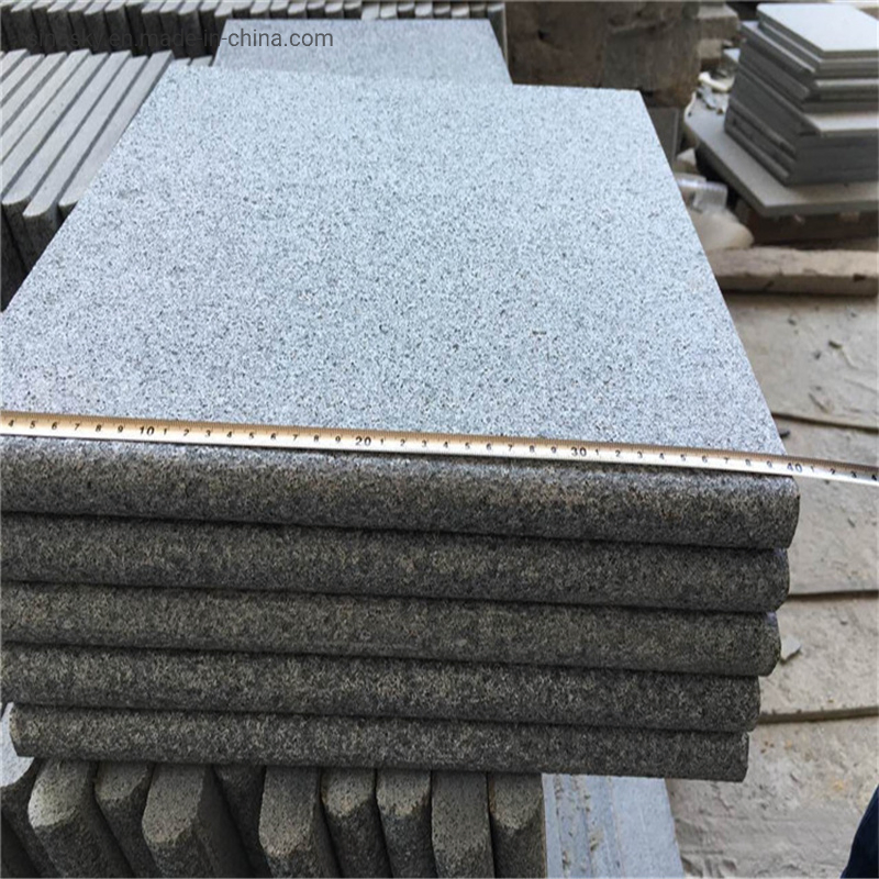 Black Dark Grey Granite Swimming Pool Coping Stone / Paving Stone