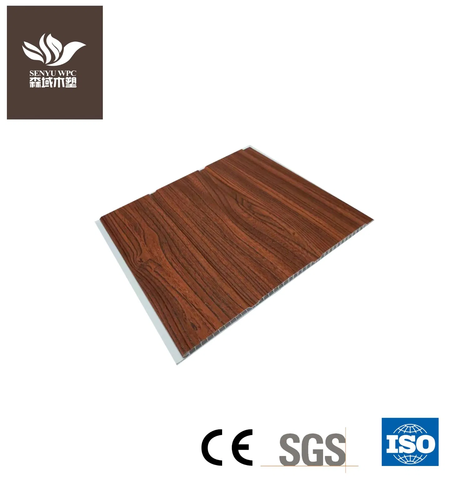 PVC Interior Ceiling Board Commercial Bathroom 3D Wall Plastic Decorative Wood Panel