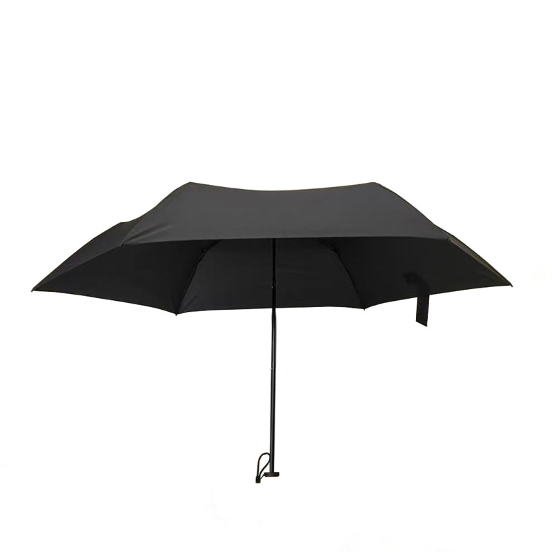 Складной зонт 19 дюймов с печатью, UPF99, карбон