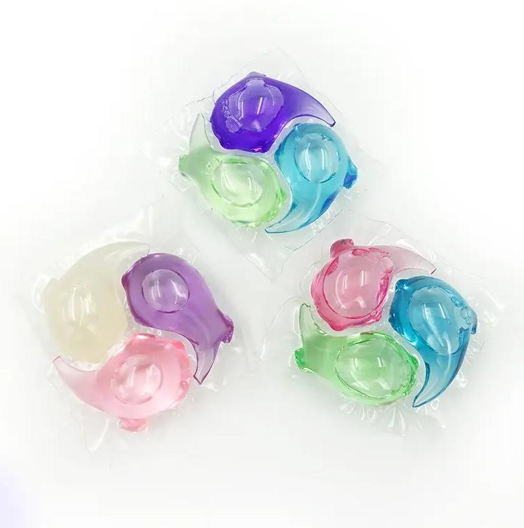 Online Wholesale and Retail 3 in 1 Washing Clothes Gel Soap Liquid Laundry Pods Detergent Capsule Laundry Pods Laundry Detergent Pods