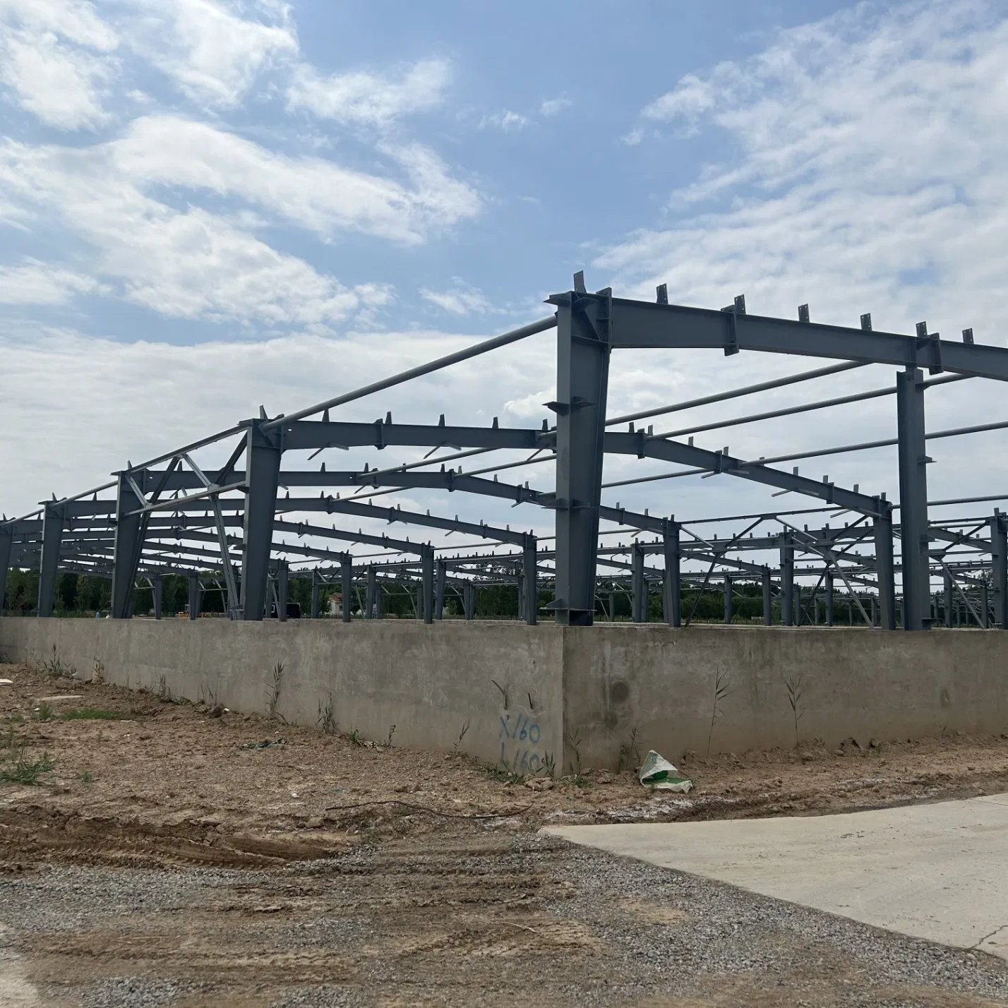 Prefabricated Steel Structure Chicken House Warehouse Portal Steel Frame Factory