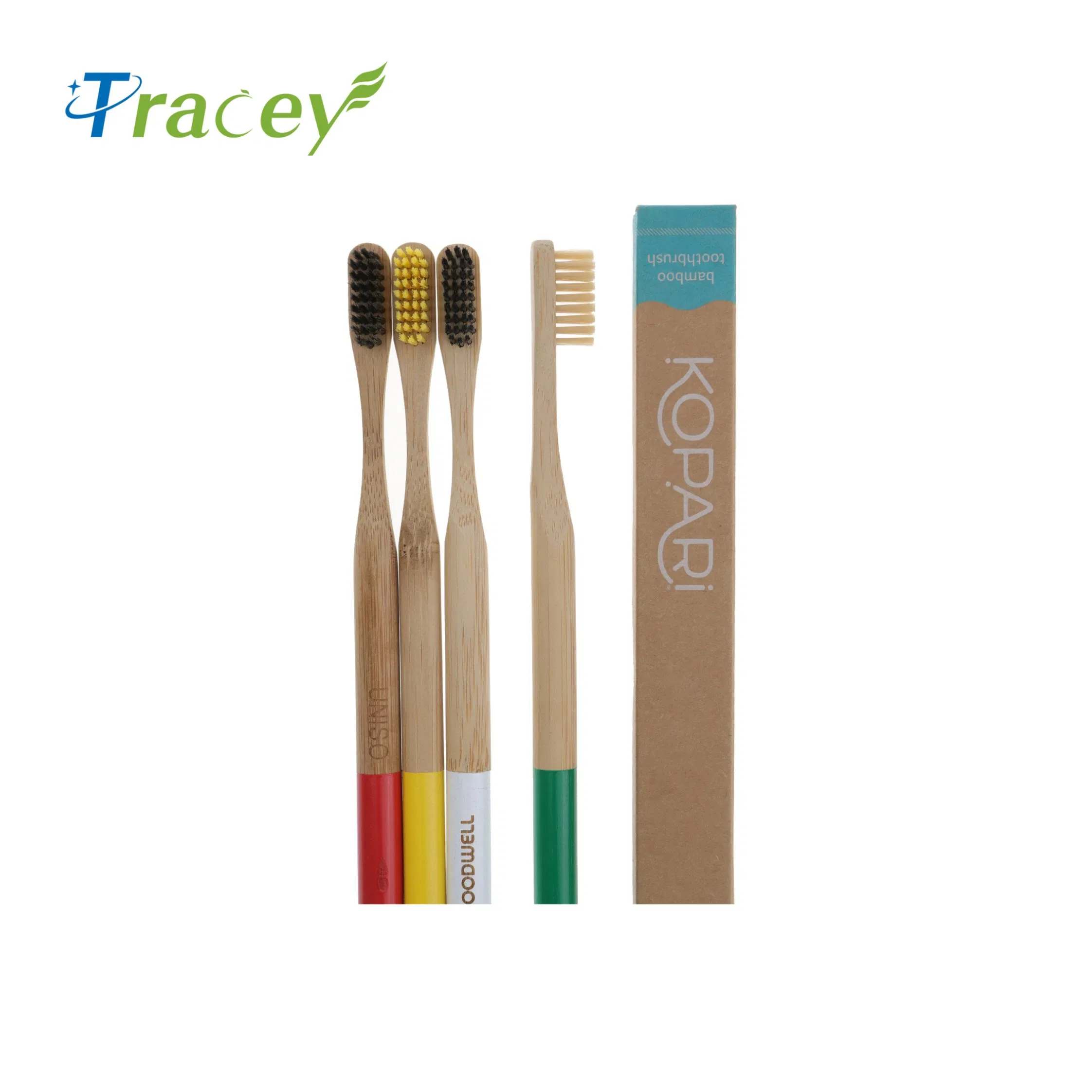 Wholesale Popular BPA Free Vegan Friendly Antibacterial100% Biodegradable Charcoal Handle Wooden Eco-Friendly Bamboo Toothbrush