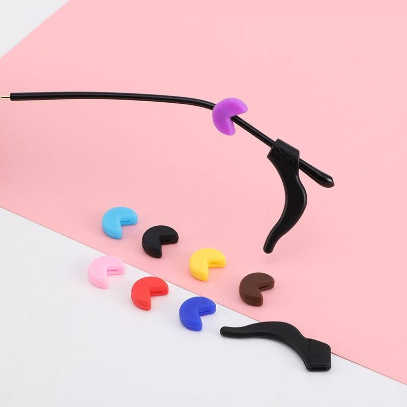 Glasses Accessories Silicone Non-Slip Sleeve Sports Anti-Fall Eyewear Leg Ear Hook Clip Eyeglasses Anti-Slip Sleeve