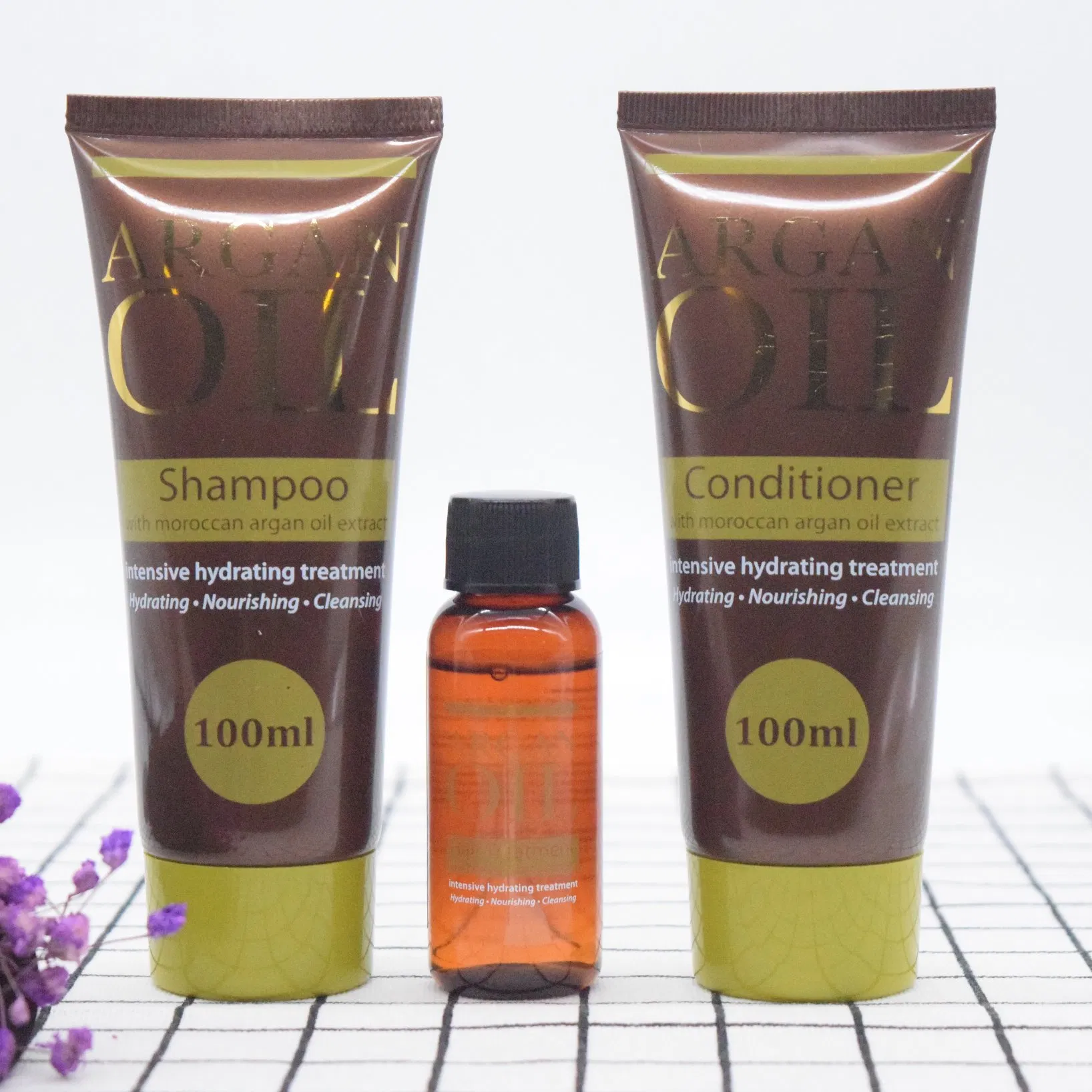 100ml Natural Moroccan Argan Oil Extrac Hair Treatment Gift Set Shampoo